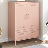 vidaXL Hoge kast 68x39x101,5 cm staal zwart