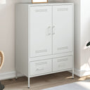 vidaXL Hoge kast 68x39x101,5 cm staal zwart