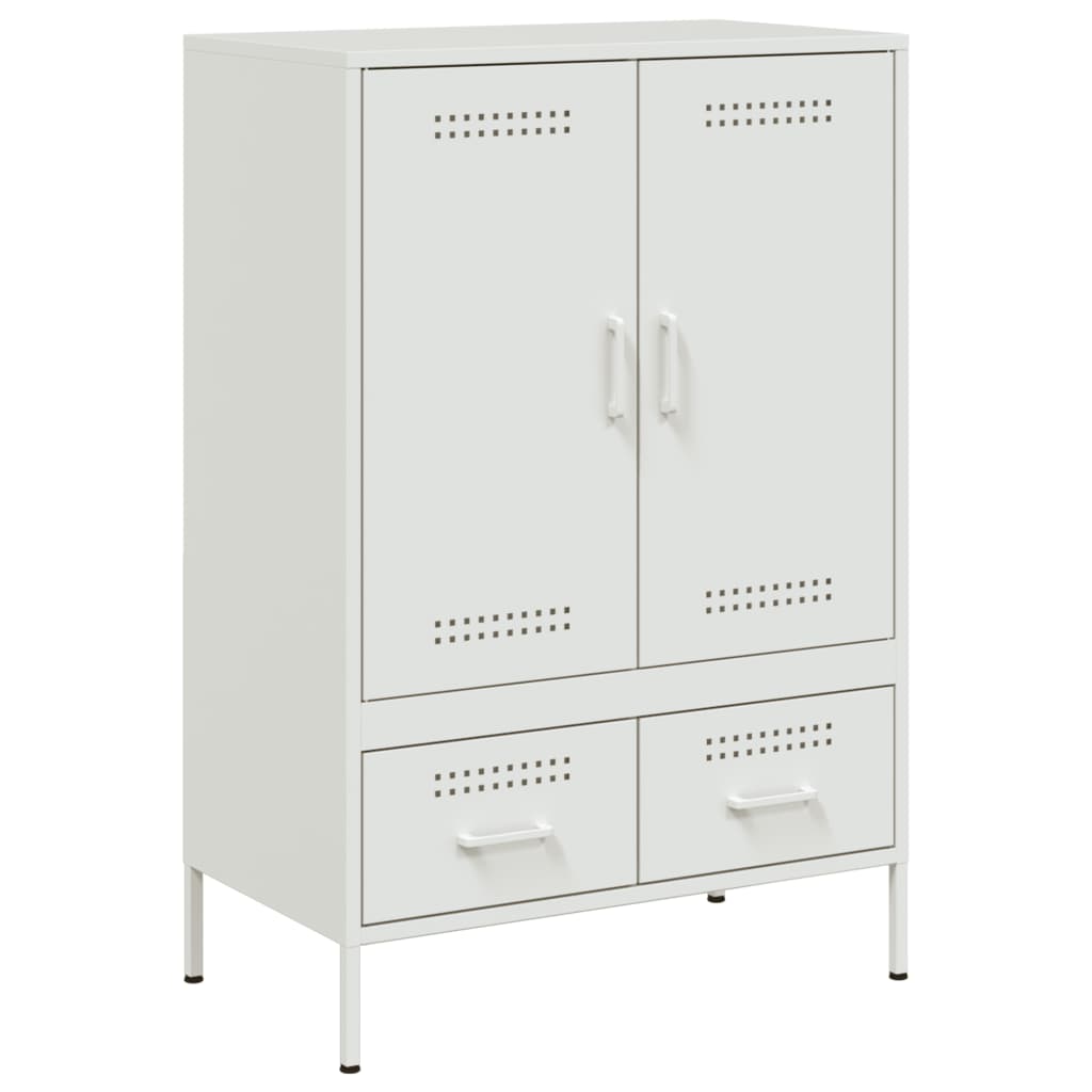 vidaXL Hoge kast 68x39x101,5 cm staal zwart