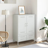 vidaXL Hoge kast 68x39x101,5 cm staal zwart
