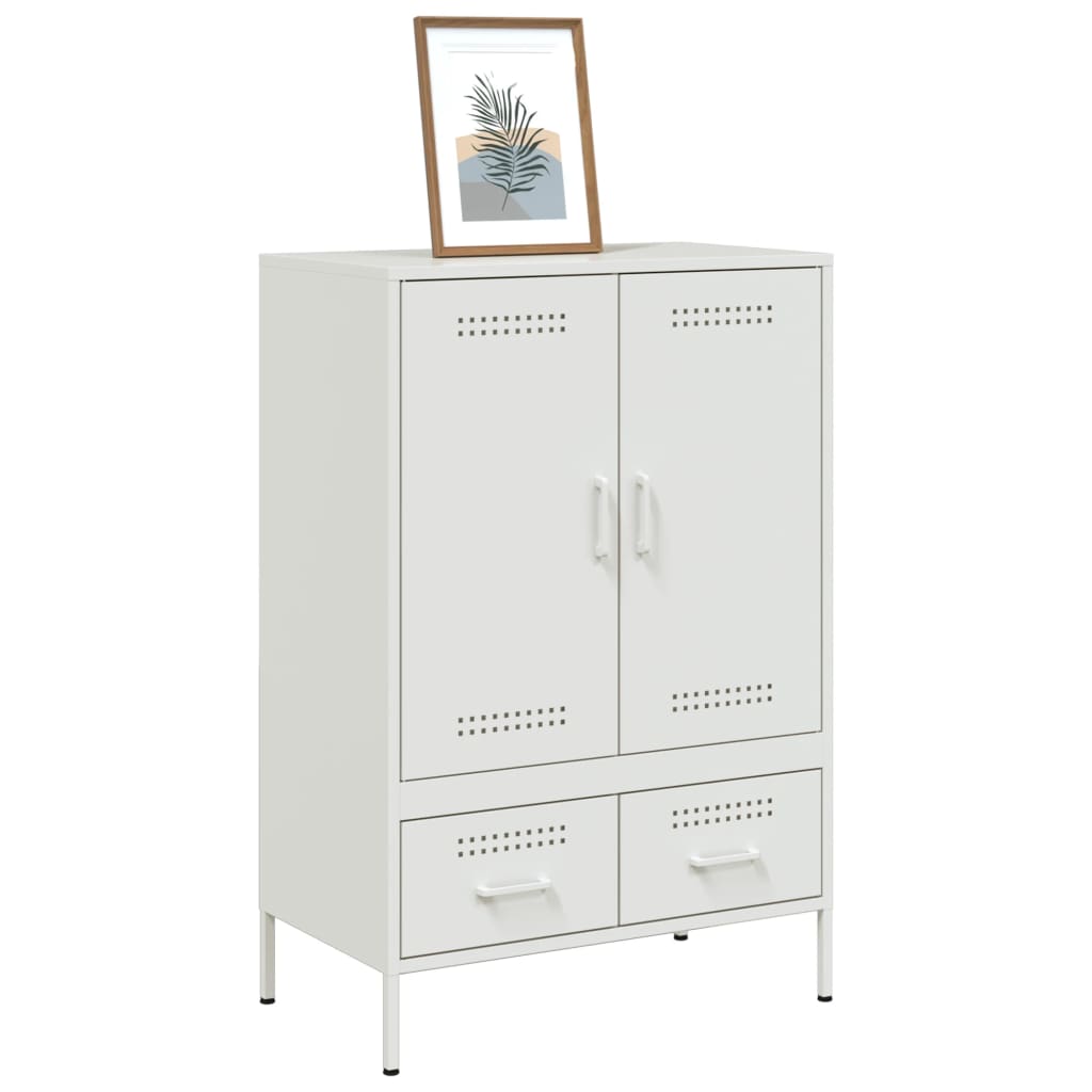 vidaXL Hoge kast 68x39x101,5 cm staal zwart
