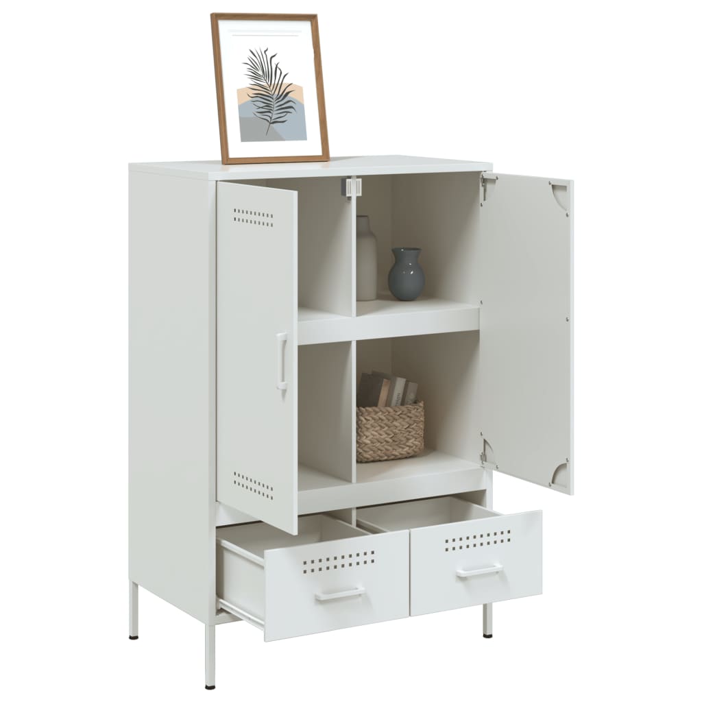 vidaXL Hoge kast 68x39x101,5 cm staal zwart