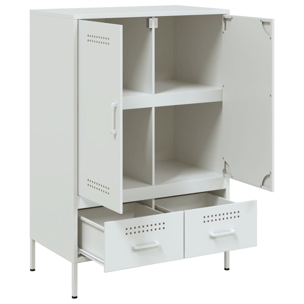 vidaXL Hoge kast 68x39x101,5 cm staal zwart