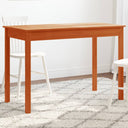 vidaXL Dining Table 110x55x75 cm Solid Pine Wood