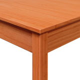 vidaXL Dining Table 110x55x75 cm Solid Pine Wood