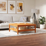 vidaXL Salontafel 35x35x40 cm massief grenenhout grijs