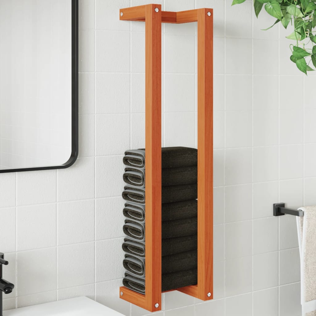 vidaXL Handdoekenrek 23x18x60 cm massief grenenhout