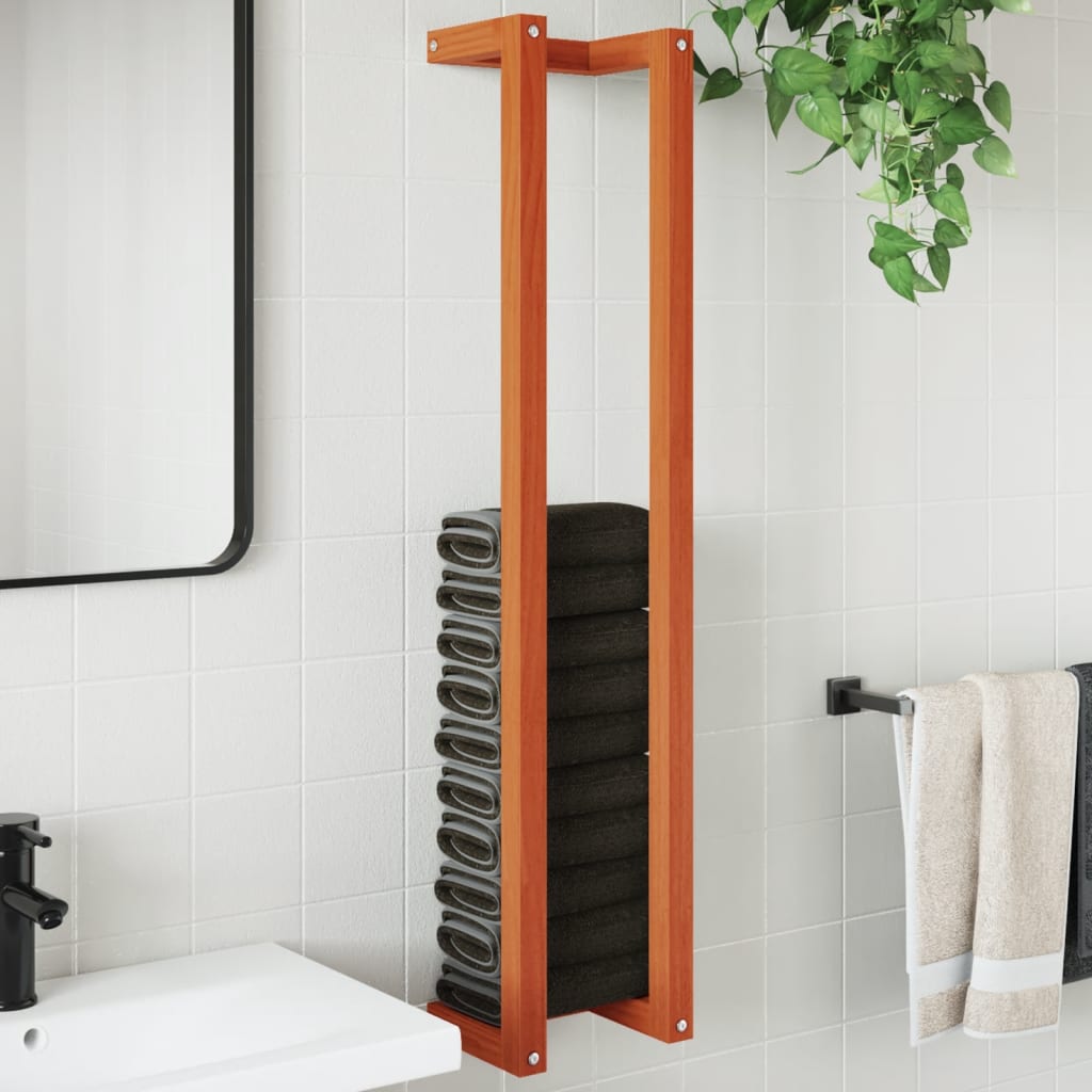 vidaXL Handdoekenrek 23x18x60 cm massief grenenhout