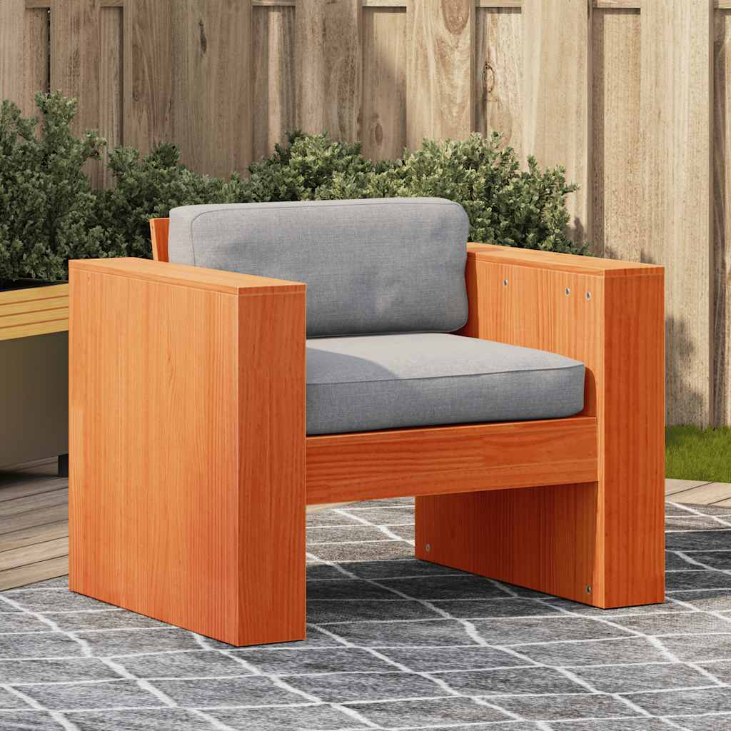 vidaXL Tuinbank 79x60x62 cm massief grenenhout wit