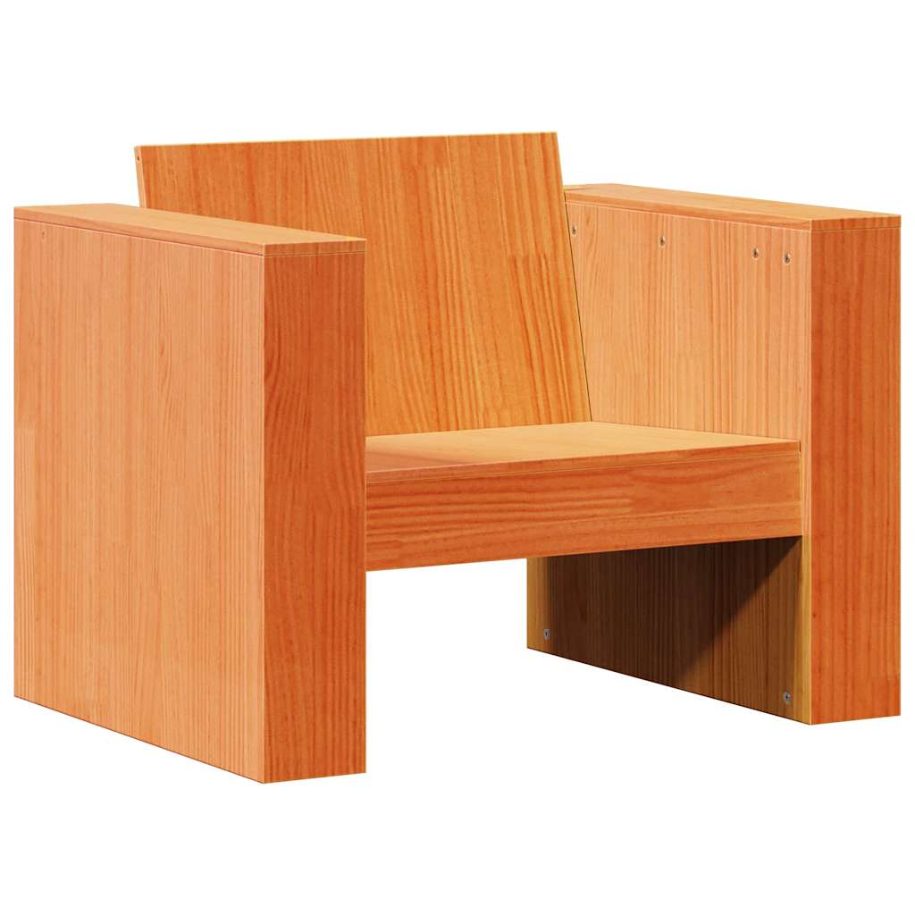vidaXL Tuinbank 79x60x62 cm massief grenenhout wit