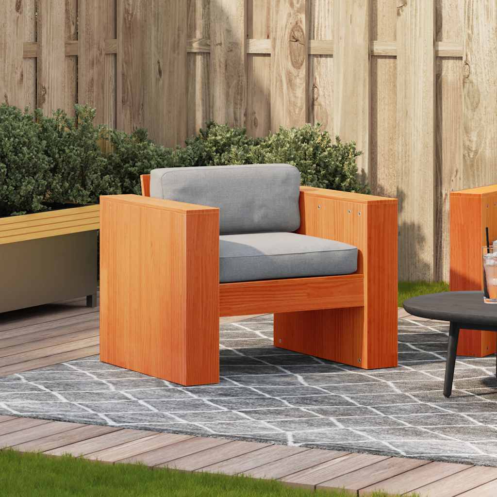 vidaXL Tuinbank 79x60x62 cm massief grenenhout wit