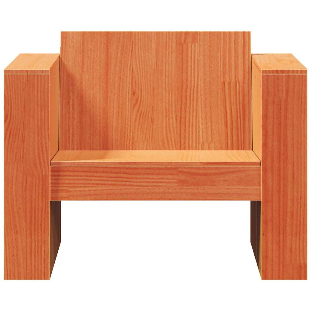 vidaXL Tuinbank 79x60x62 cm massief grenenhout wit