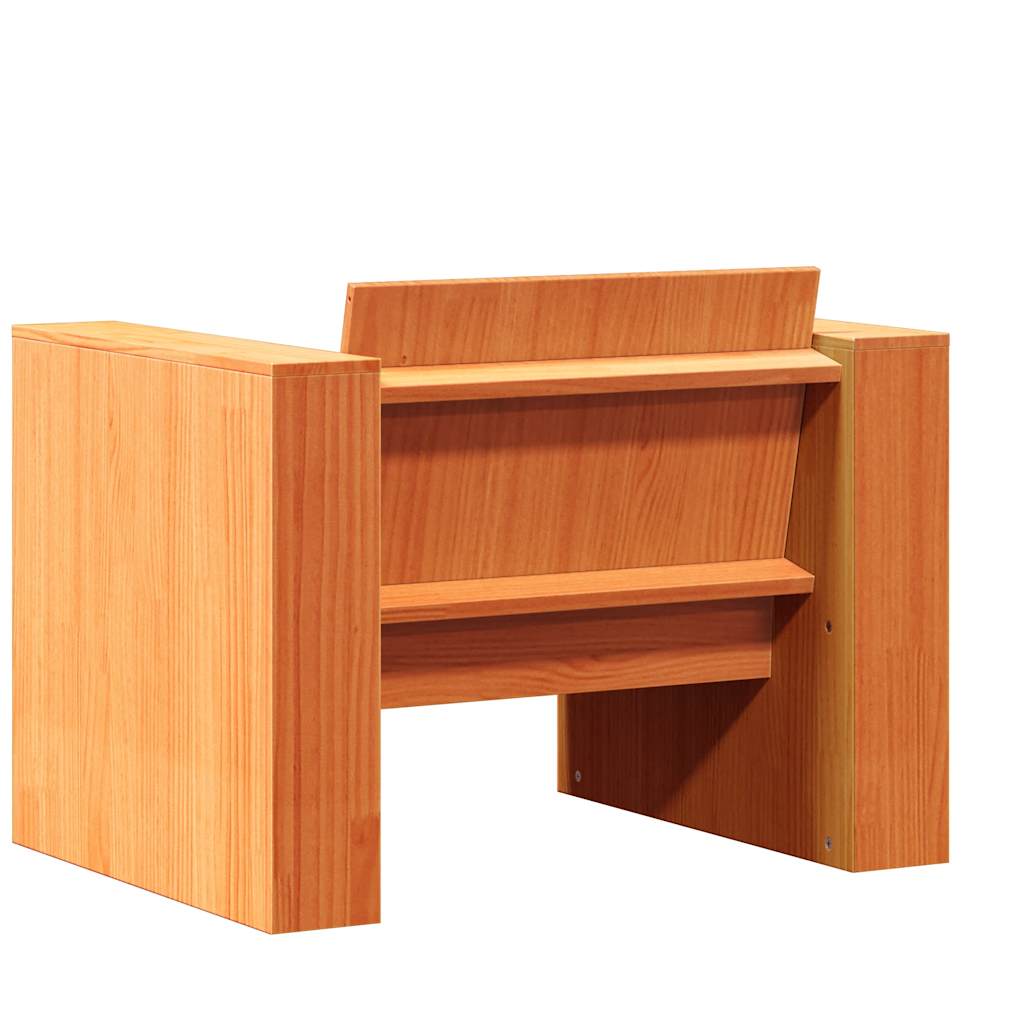vidaXL Tuinbank 79x60x62 cm massief grenenhout wit