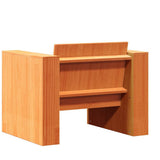 vidaXL Tuinbank 79x60x62 cm massief grenenhout wit