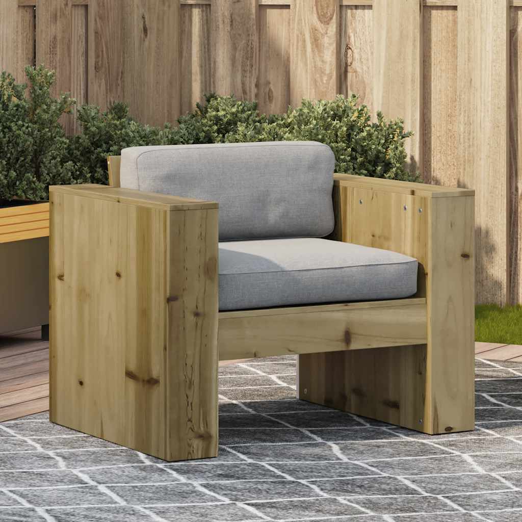 vidaXL Tuinbank 79x60x62 cm massief grenenhout wit