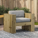 vidaXL Tuinbank 79x60x62 cm massief grenenhout wit