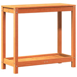 vidaXL Potting Table with Shelf 82.5x35x75 cm Solid Pine Wood