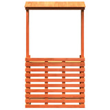 vidaXL Tuinbartafel 113,5x50x103 cm massief grenenhout wit