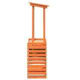 vidaXL Tuinbartafel 113,5x50x103 cm massief grenenhout wit