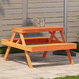 vidaXL Picknicktafel 105x134x75 cm massief grenenhout