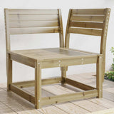 vidaXL Tuinhoekbank 73x73x78 cm massief grenenhout