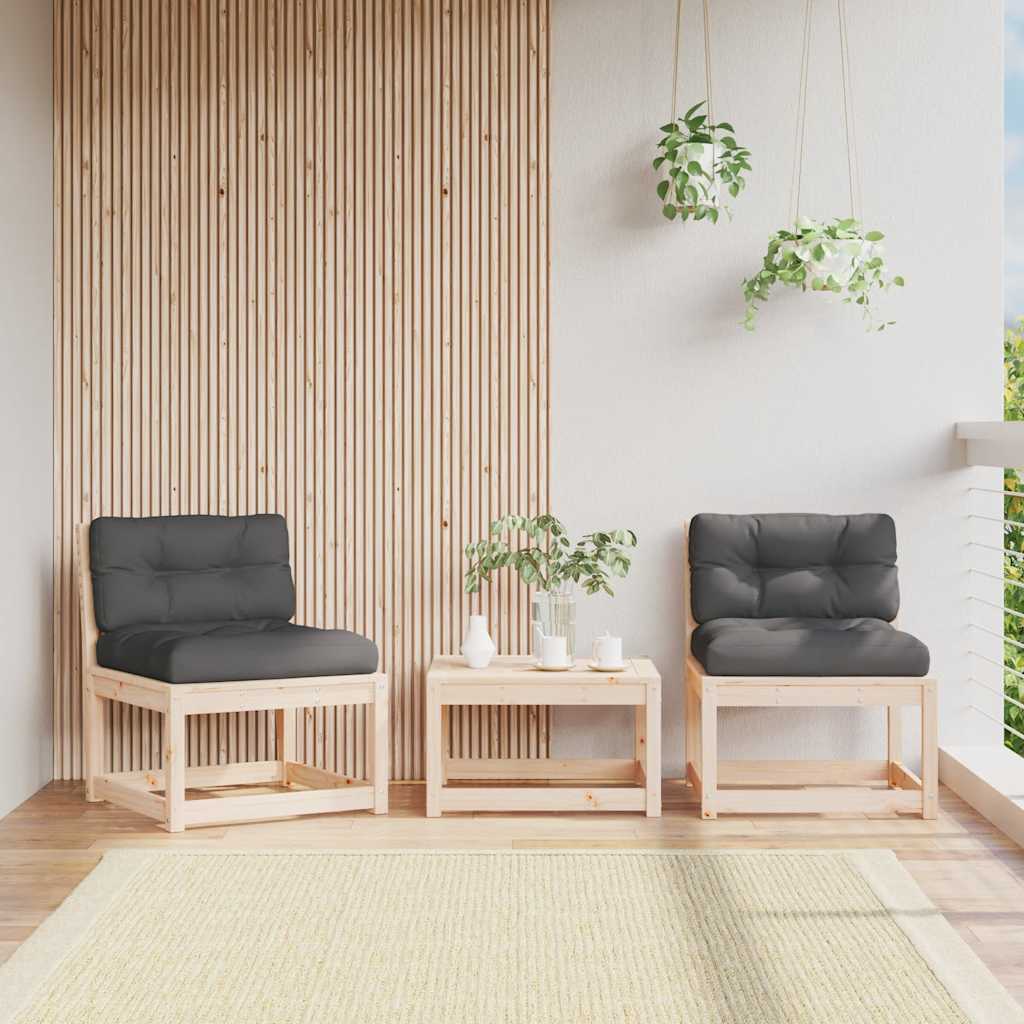 vidaXL Tuinbank massief grenenhout