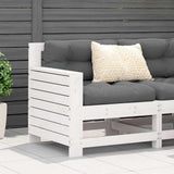 vidaXL Tuinbank met armleuning en klaptafel massief grenenhout
