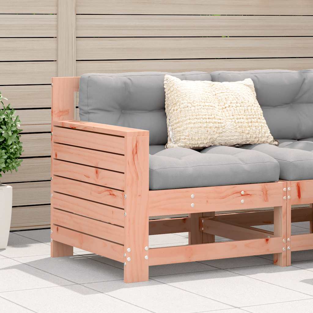 vidaXL Tuinbank met armleuning en klaptafel massief grenenhout