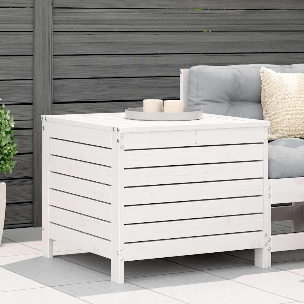 vidaXL Tuinbank met armleuning en klaptafel massief grenenhout