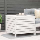vidaXL Tuinbank met armleuning en klaptafel massief grenenhout