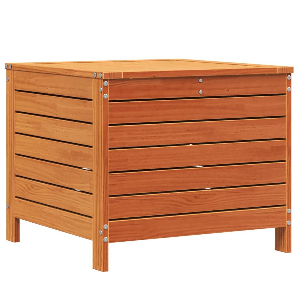vidaXL Tuinbank met armleuning en klaptafel massief grenenhout