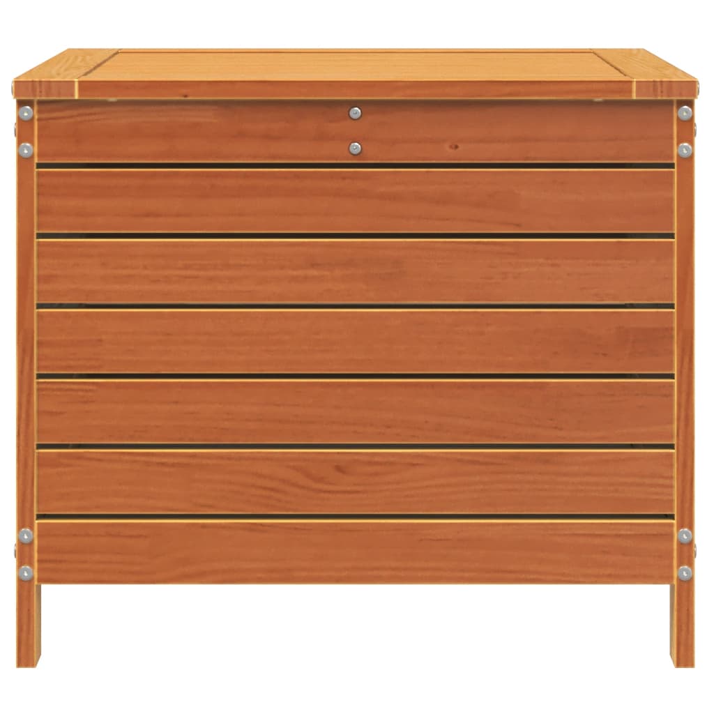 vidaXL Tuinbank met armleuning en klaptafel massief grenenhout