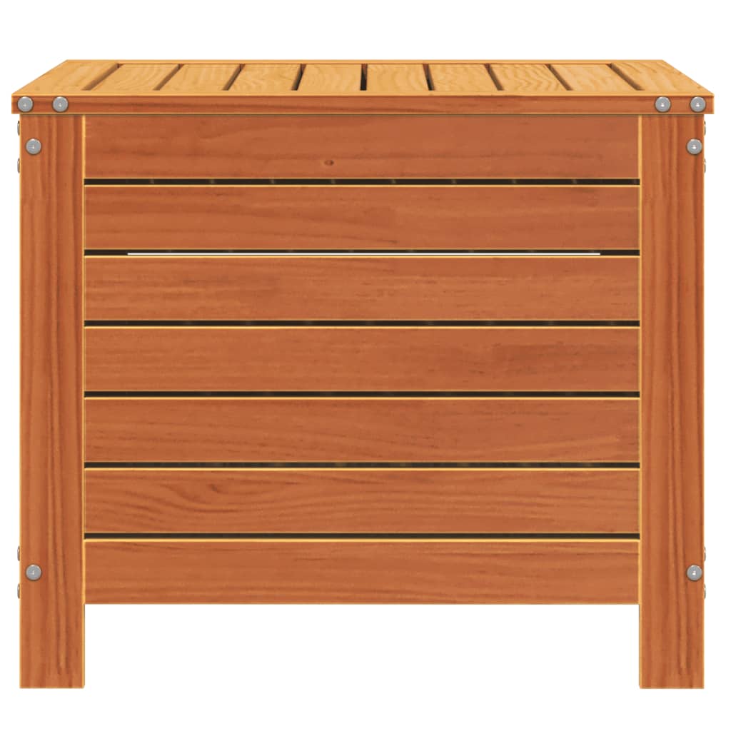vidaXL Tuinbank met armleuning en klaptafel massief grenenhout