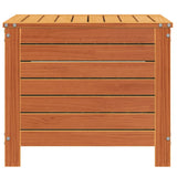 vidaXL Tuinbank met armleuning en klaptafel massief grenenhout