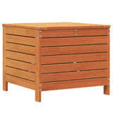 vidaXL Tuinbank met armleuning en klaptafel massief grenenhout