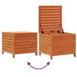 vidaXL Tuinbank met armleuning en klaptafel massief grenenhout
