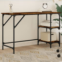 vidaXL Bureau 120x50x75 cm metaal en bewerkt hout sonoma eikenkleurig