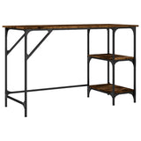 vidaXL Bureau 120x50x75 cm metaal en bewerkt hout sonoma eikenkleurig