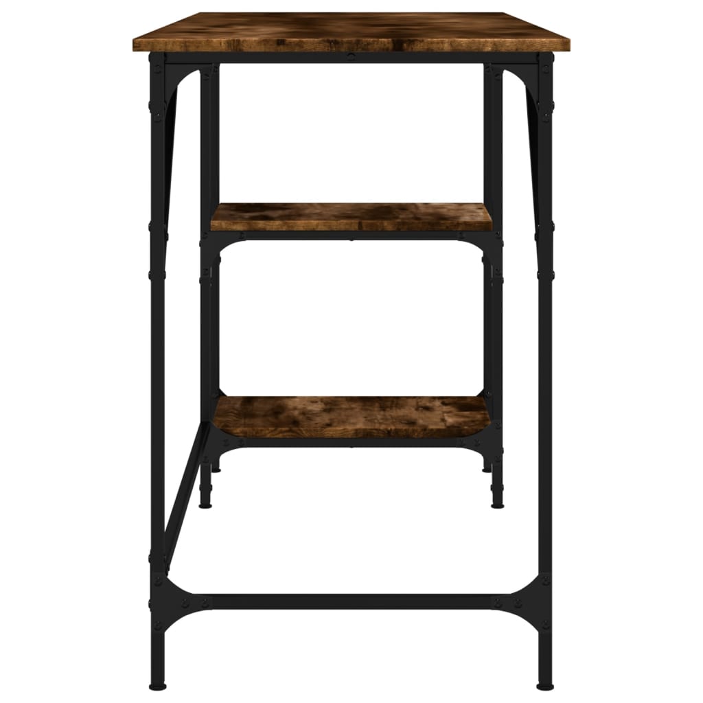 vidaXL Bureau 120x50x75 cm metaal en bewerkt hout sonoma eikenkleurig