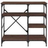 vidaXL Baker's Rack 90x40x84 cm engineered wood and metal black