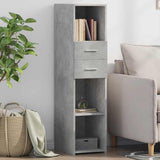 vidaXL Hoge kast 80x42,5x124 cm bewerkt hout wit