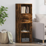 vidaXL Hoge kast 40x42,5x124 cm bewerkt hout wit