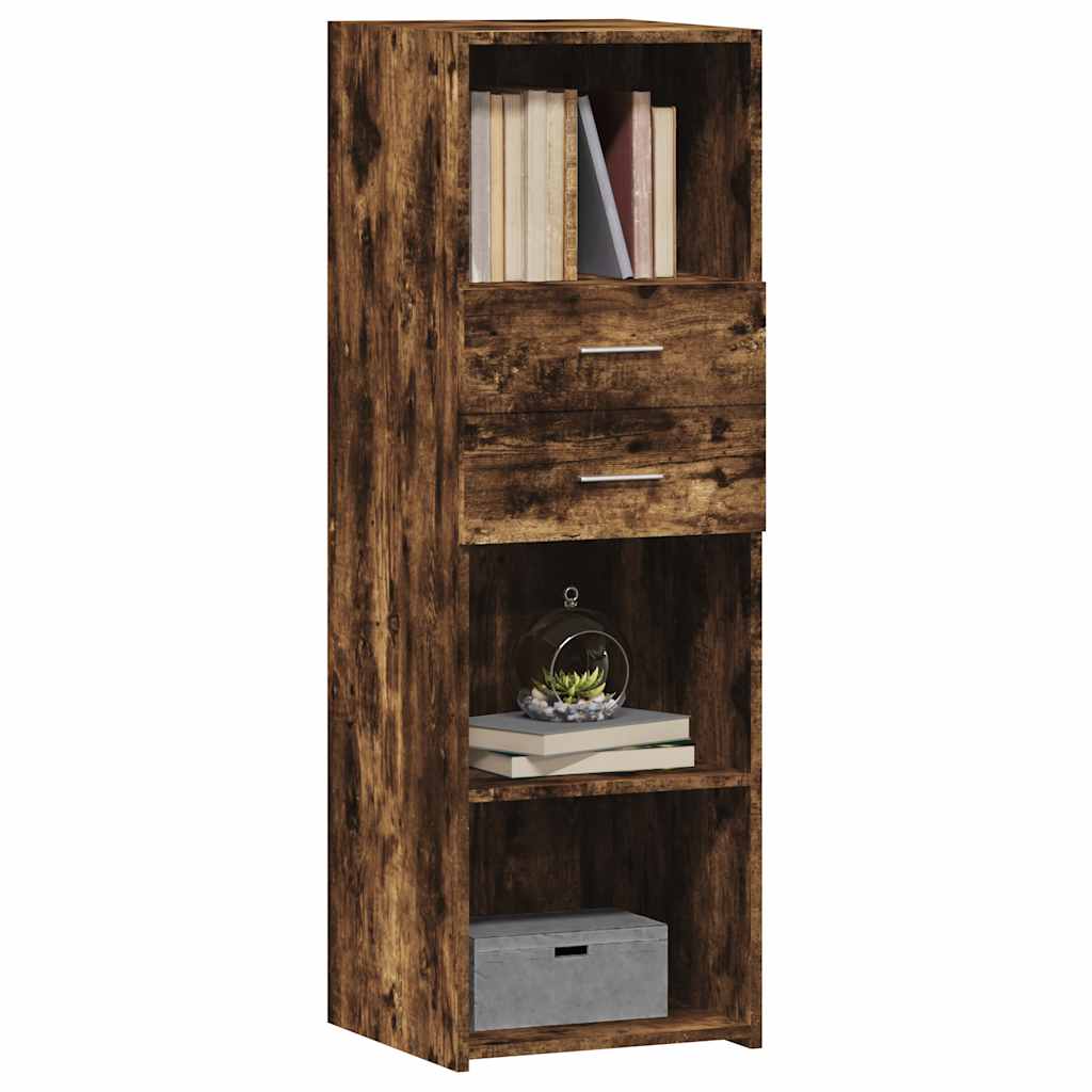 vidaXL Hoge kast 40x42,5x124 cm bewerkt hout wit