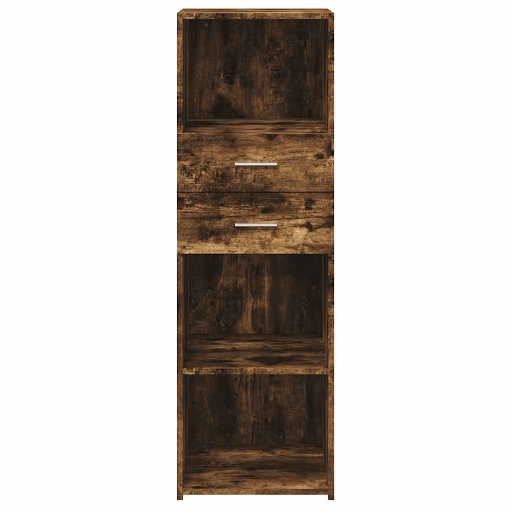 vidaXL Hoge kast 40x42,5x124 cm bewerkt hout wit