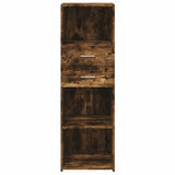 vidaXL Hoge kast 40x42,5x124 cm bewerkt hout wit