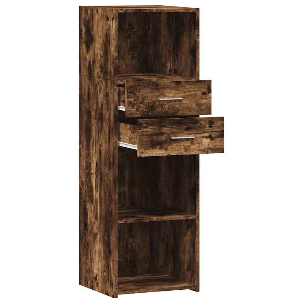vidaXL Hoge kast 40x42,5x124 cm bewerkt hout wit
