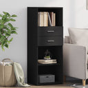 vidaXL Hoge kast 45x42,5x124 cm bewerkt hout wit