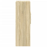 vidaXL Hoge kast 45x42,5x124 cm bewerkt hout wit