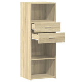 vidaXL Hoge kast 45x42,5x124 cm bewerkt hout wit