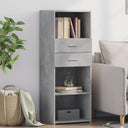 vidaXL Hoge kast 45x42,5x124 cm bewerkt hout wit